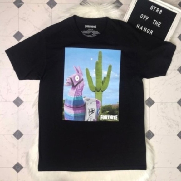 NWT Fortnite black llama short sleeve teeSZ L, XL new with tags men t-s… - Picture 5 of 5